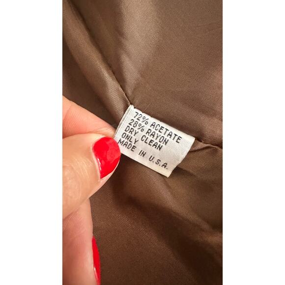 Zelda Brown Embellished Blazer Jacket Women’s Size 6 USA Darted Fit - Picture 15 of 15